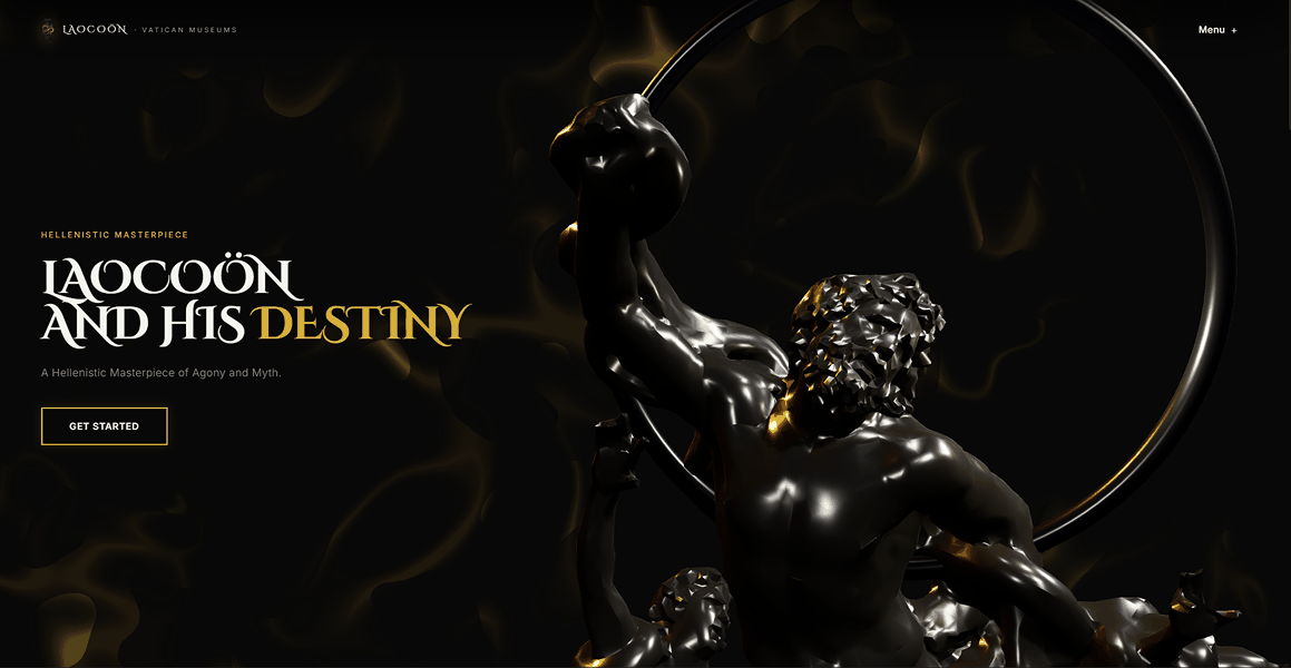 Laocoön and His Sons 3D Scrollytelling