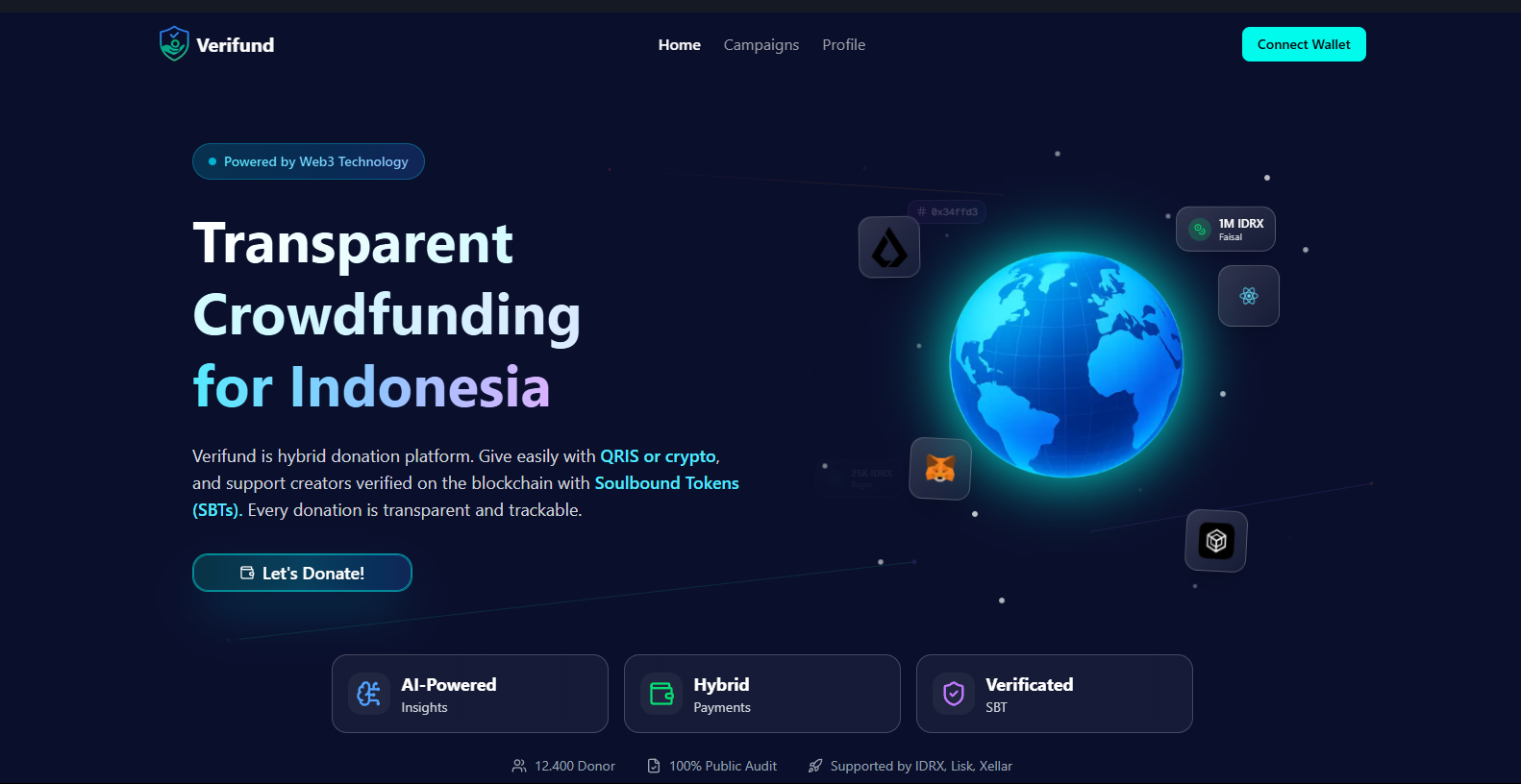 Verifund Transparent Crowdfunding